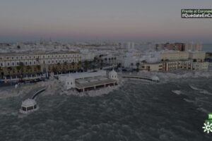 Hasta donde llegaría un tsunami en Cádiz
